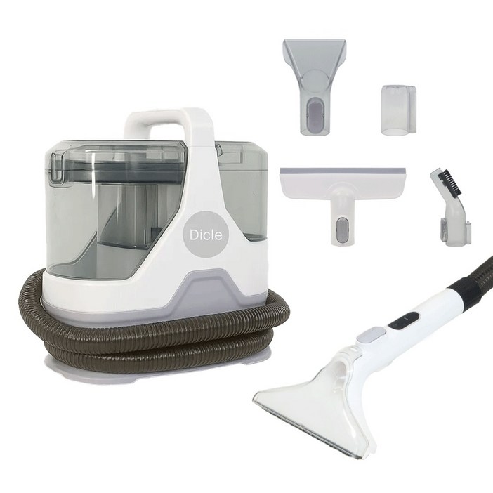 디클 원샷클린 패브릭 쇼파 카페트 매트리스 침구 물흡입 습식 청소기  헤드 5종 세트