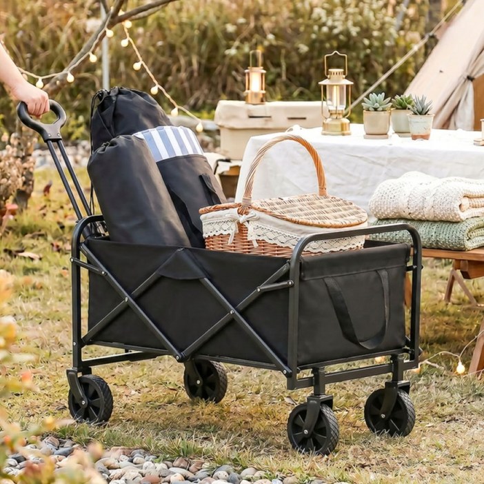코멧 아웃도어 캠핑 폴딩 카트 81x49x66cm