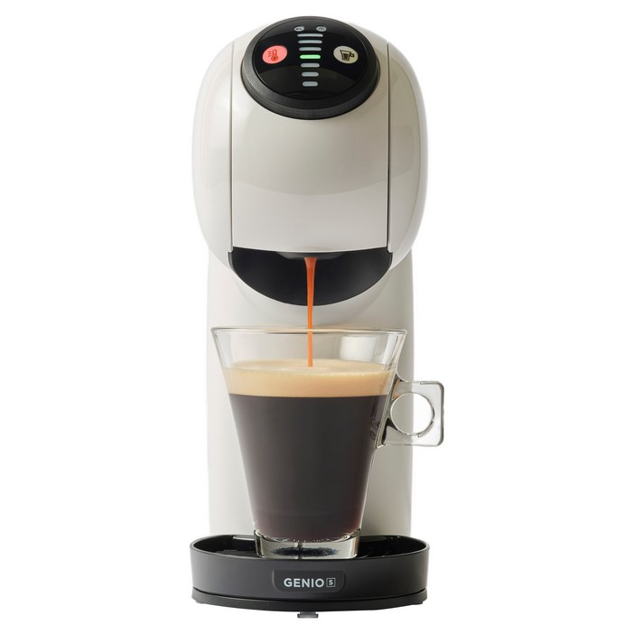 돌체구스토 지니오S 베이직 캡슐 커피머신, 9784, 화이트