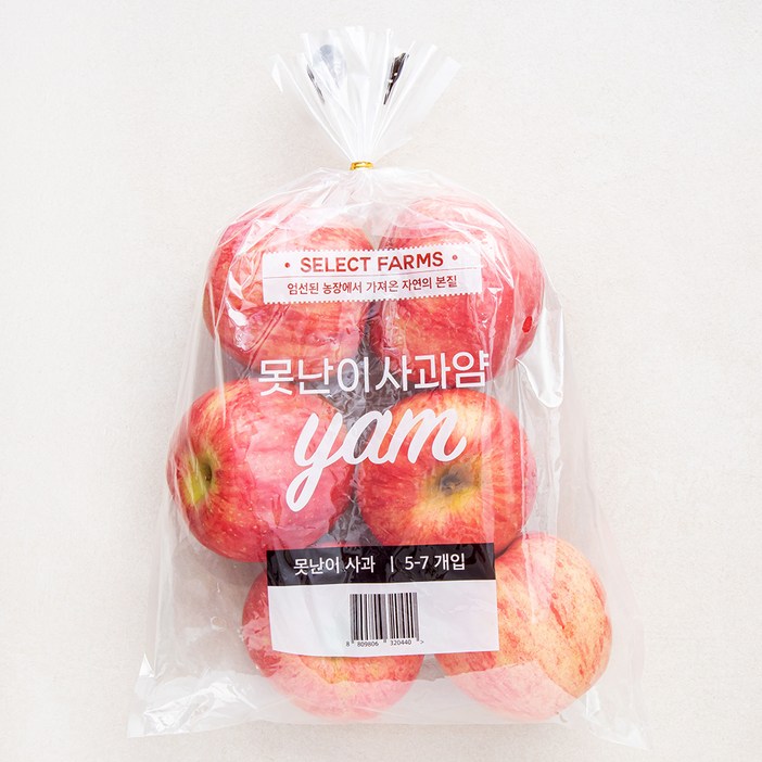 [로켓프레시] 셀렉트팜 못난이 사과 얌 5~7입 중과