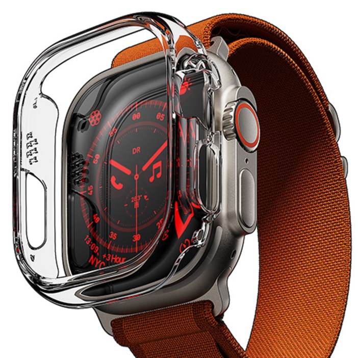 빅쏘 초슬림 변색없는 프레임 레빅스킨 애플워치 하드 보호 케이스