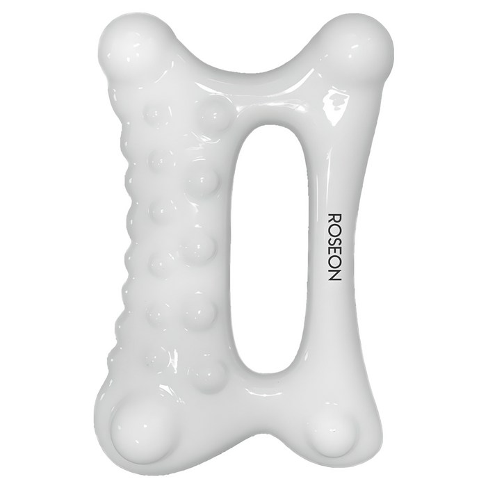 로즈온 디톡 바디 페이스 괄사, 1개, 아이보리