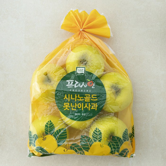 프레샤인 GAP인증 못난이 시나노골드 사과, 2kg소과, 12입내, 1개