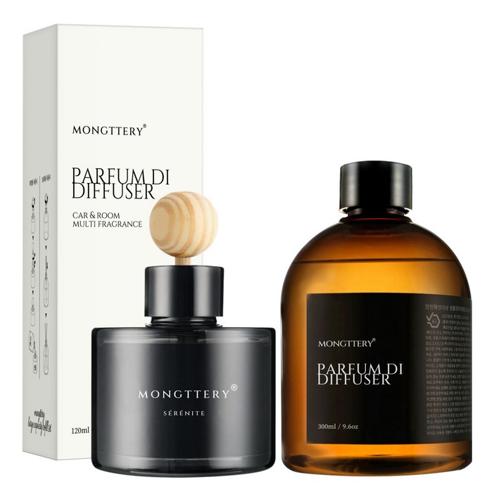 몽때리 차량용 방향제 120ml 리필 300ml 세트, 1세트, 블랙체리 몽때리 차량용 방향제 120ml 리필 300ml 세트, 1세트, 블랙체리