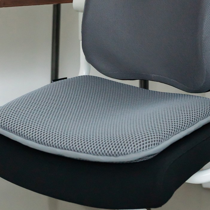 바디연구소 집중 의자방석, 쿨그레이