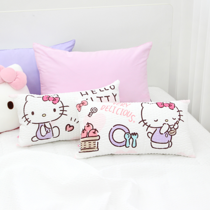 아동용 나라홈데코 산리오 헬로키티 리플베개 50x27cm(-3cm), 랜덤발송