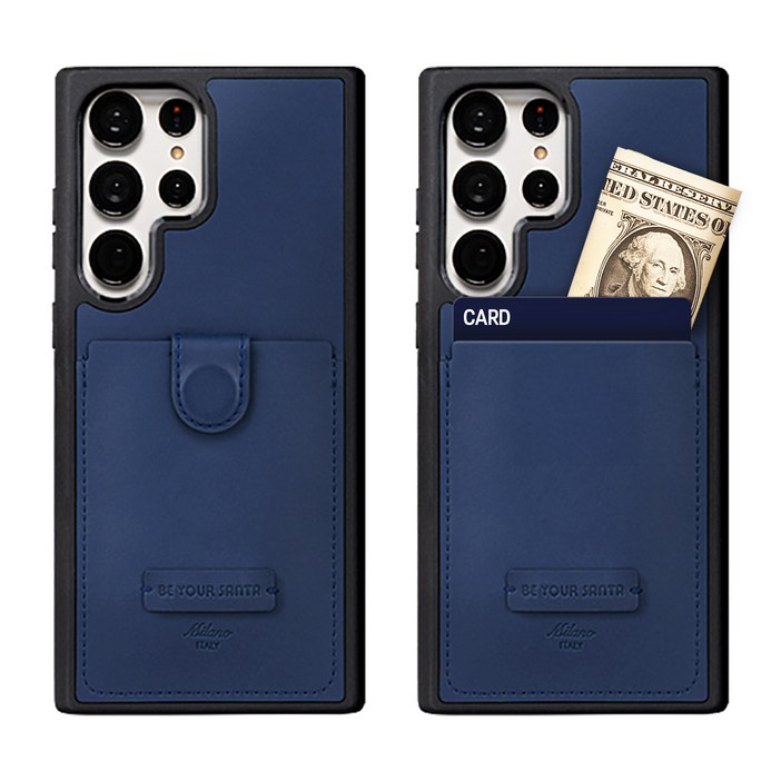 비유어산타 간편한 카드수납 이태리 원단 갤럭시 S22 울트라 s22 플러스 리얼세이프 베네치아