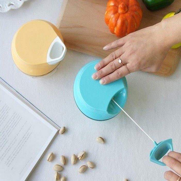 줄달린 스핀 야채다지기 당기는 채소다지기 다짐기 핸드 도구 야채찍는 양파 야채찍기 볶음밥다지기