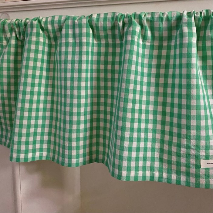 미니바란스 책장 선반 밥솥싱크대 수납장 주방가리개커튼