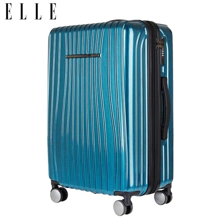 엘르 홈쇼핑 폴리카보네이트 캐리어 여행용 수하물 이동가방 20인치 24인치 28인치 기내반입 틸블루