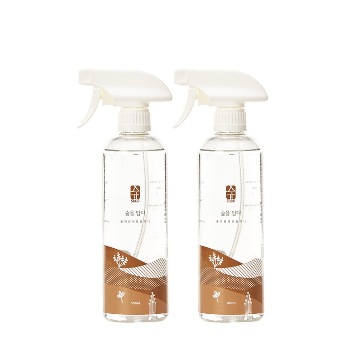 숲바른 제로클리너 소독스프레이, 2개, 500ml
