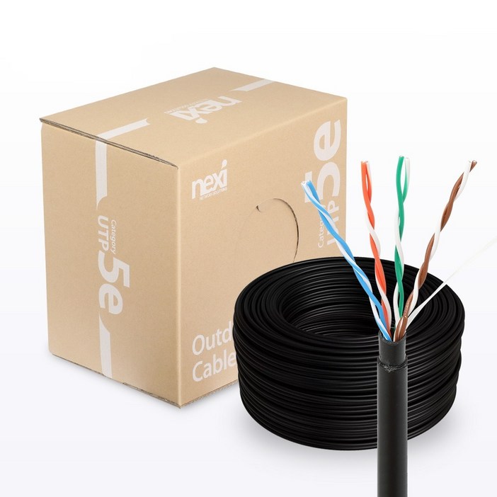 옥외용 UTP CAT5E 제작용 방수 랜케이블 랜선 박스 300m