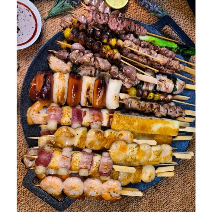 세트 스페셜꼬치 모듬꼬치 캠핑꼬치구이 간식 술안주 꼬지  520g