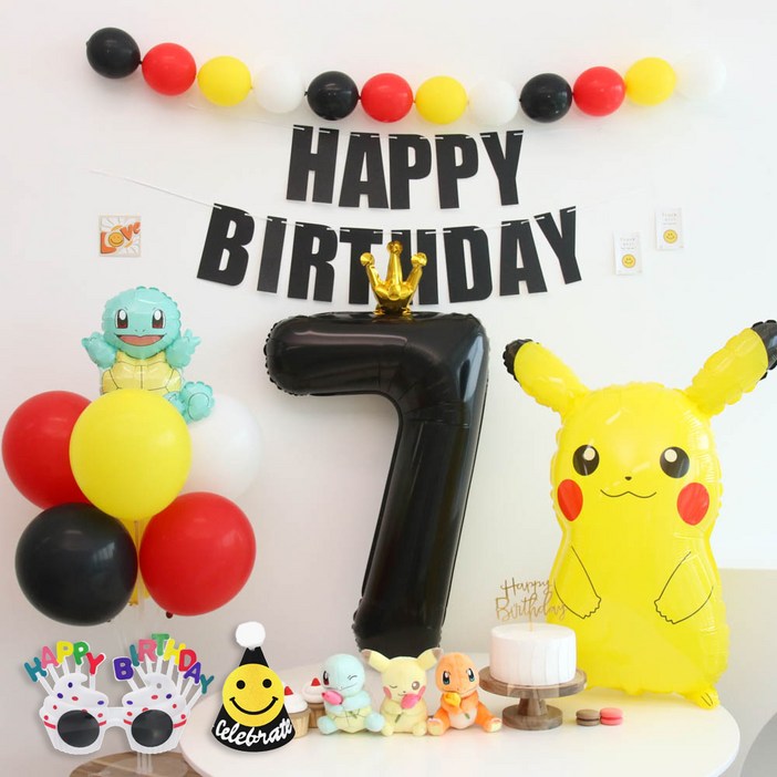 포켓몬 피카츄 풍선 생일파티세트 포켓몬 피카츄 풍선 생일파티세트