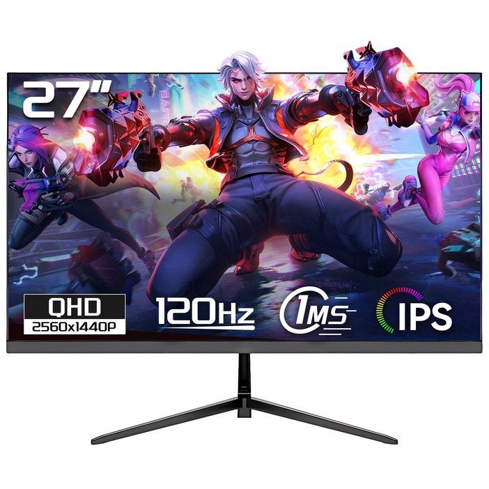 27인치 QHD 120Hz, 180Hz, UHD 160Hz, 평면 게임용 사무용 PC 모니터, 38402160, IPS 패널, 2K 120Hz, 70cm