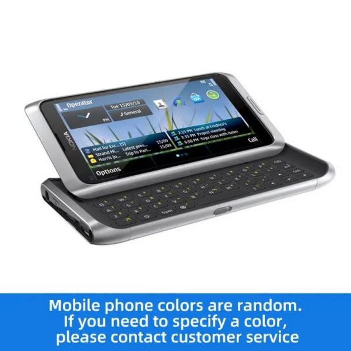노키아 E7 3G 휴대폰, CPU ARM11 배터리 용량, 1200mAh 정품 중고 휴대폰