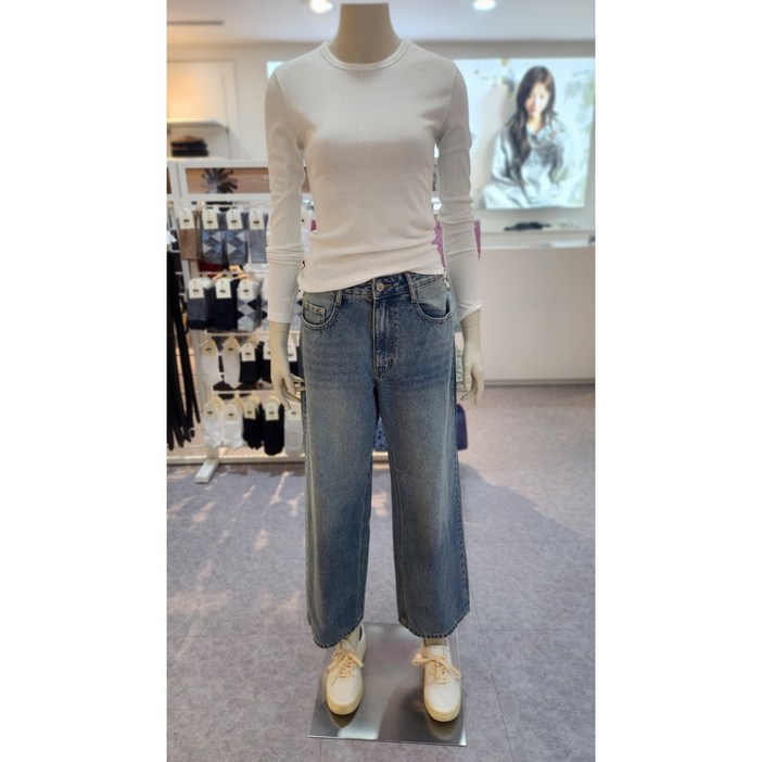 지오다노 여자 MW 와이드 데님 팬츠 415933