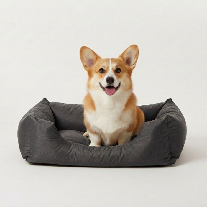 강아지 고양이 워싱 클린 방수 방석 쿠션 중형견 대형견, 1개, 챠콜 강아지 고양이 워싱 클린 방수 방석 쿠션 중형견 대형견, 1개, 챠콜