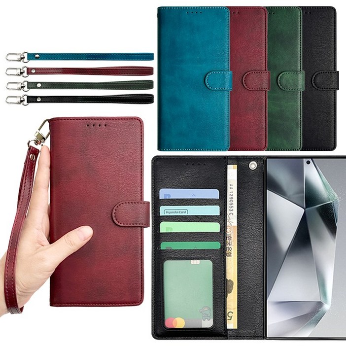 페블 갤럭시노트10플러스 5G 전용 N976N 노트10 아리사 인조가죽 깔끔한 수납 다이어리 휴대폰 케이스