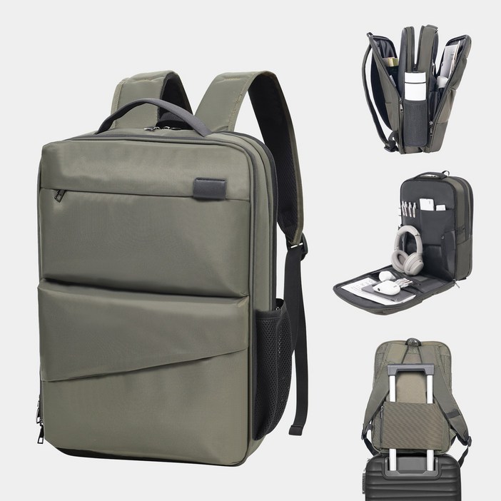 MIAZIB 미아집 백팩 남녀공용 직장인 노트북 서류 단기출장여행용 가방 배낭01