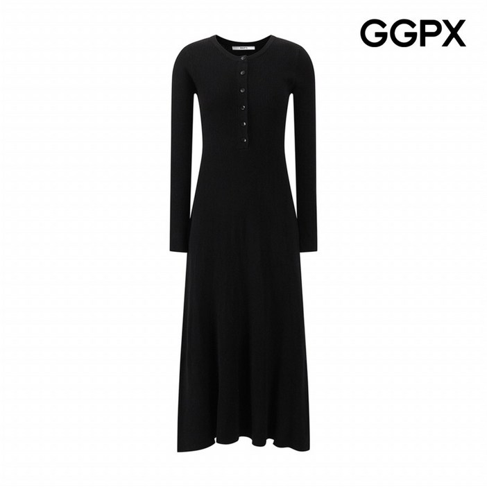 AK플라자 GGPX 반오픈 골지 맥시 원피스 GPBOP010F