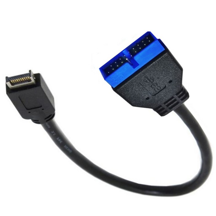 고품질 USB3.1에서 USB3.0 마더보드 케이블 내구성 USB3.0 20핀에서 USB3.1 타입 E 전면 패널 헤더로 장시간 사용 가능