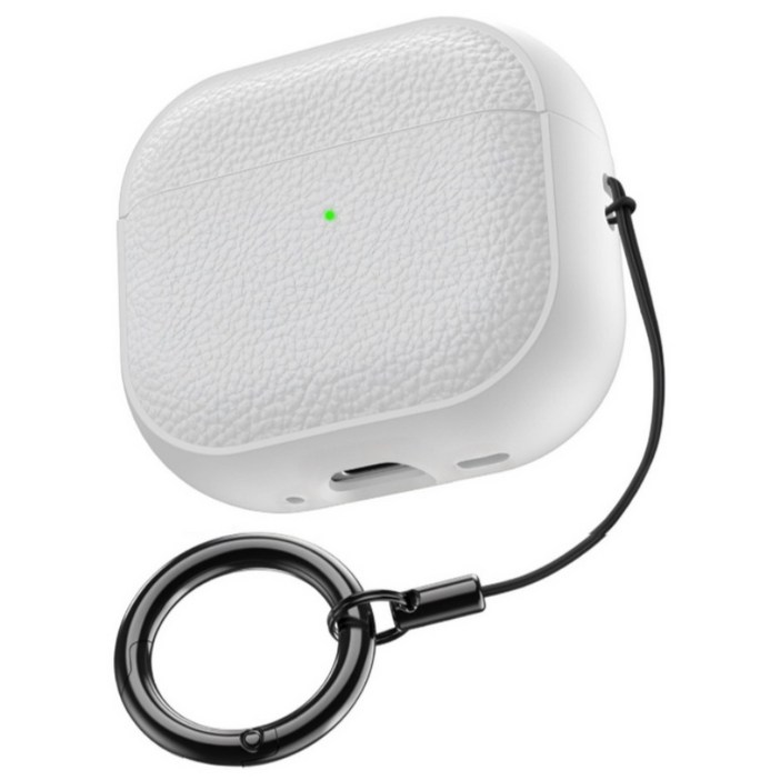 클리비 TPU 에어팟 보호 케이스, 에어팟4, 화이트, 1개