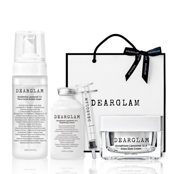 디어글램 크리스탈 물광 미백 3종 세트, 1세트