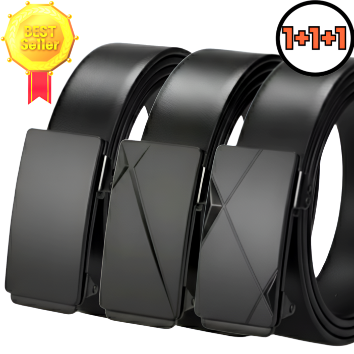 도큐어 남성 자동벨트 111 블랙 3종세트