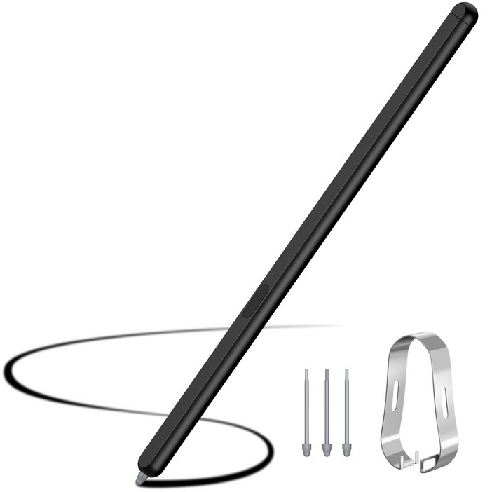 모보시 갤럭시탭 s펜 폴드 에디션 s펜 (갤럭시 Z 폴드6, Z 폴드5 호환), 1개, 블랙