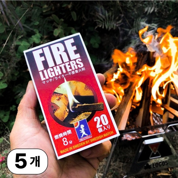 와일드와일드웨스트 파이어 라이터스 착화제 20개입, 1개 와일드와일드웨스트 파이어 라이터스 착화제 20개입, 1개