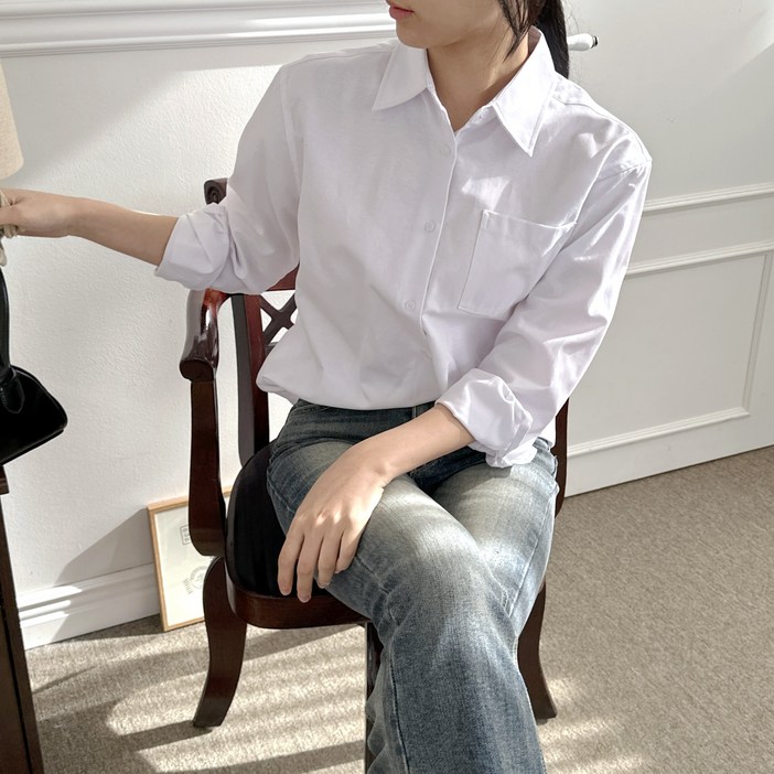플루터 여성 옥스포드 셔츠 10컬러 SXL 빅사이즈 플루터 여성 옥스포드 셔츠 10컬러 SXL 빅사이즈