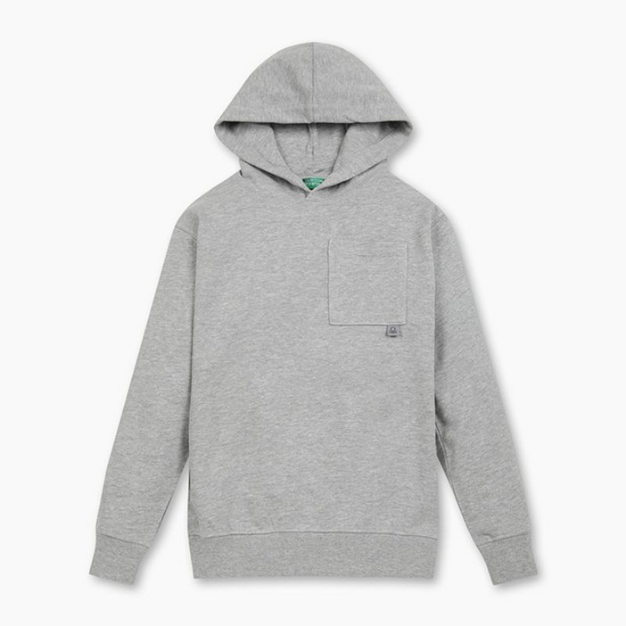 베네통 키즈 포켓 후드 맨투맨 3NBMC205AMG