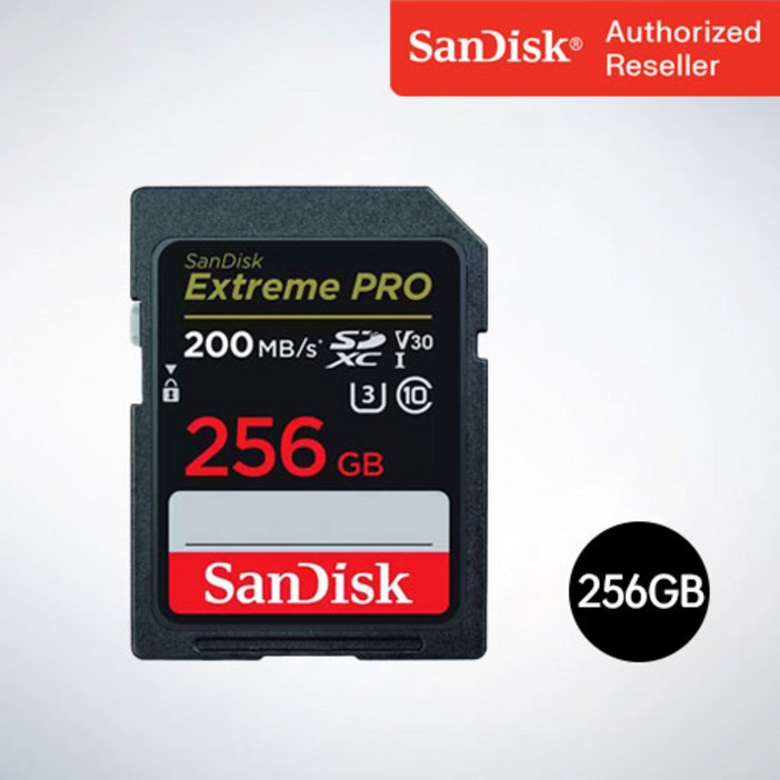 샌디스크 SD메모리카드 SDXC Extreme Pro 익스트림 프로 UHSI SDXXD 256GB, 256기가