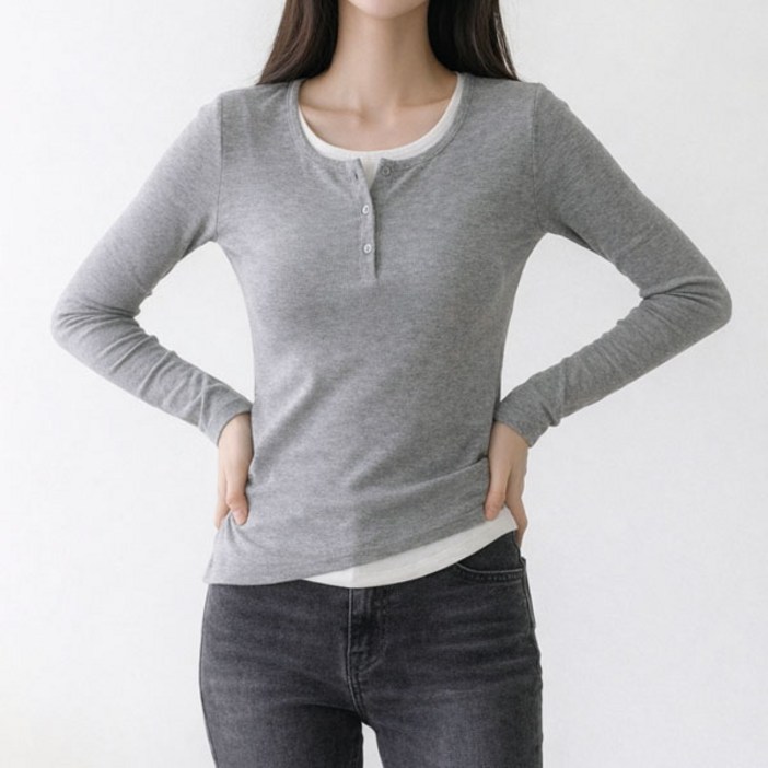 로렌미 케일리 이중 긴팔티 S25SPT031819