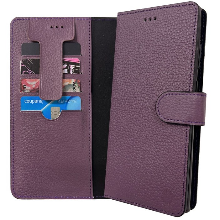갤럭시S20플러스 쏠 에리 천연소가죽 카드 지갑 다이어리 케이스
