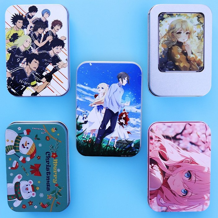 틴케이스 주문제작 철제 포카 보관함 UV인쇄