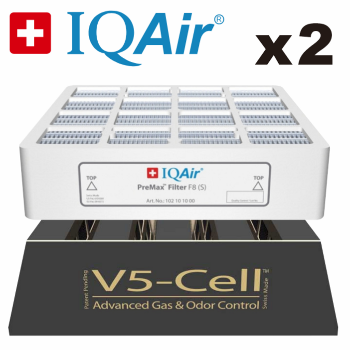 공식정품아이큐에어 필터 프리맥스 V5Cell 2개 판매 공기청정기 필터 HP100 HP250 당일출발, 1세트, 프리맥스V5Cell HP100 HP150 HP250