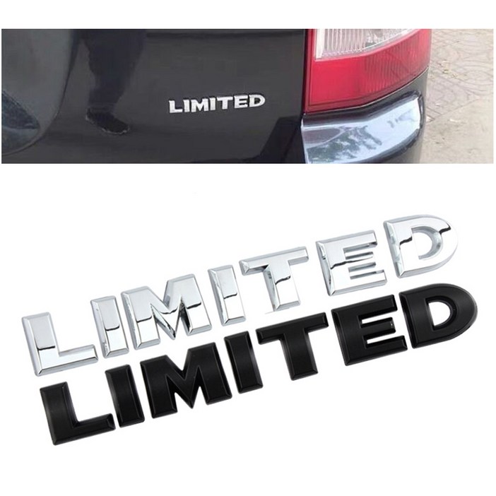 데일리쇼핑 자동차 리미티드 엠블럼 스티커 LIMITED 4륜구동 4X4 JEEP 레터링 로고 데칼 차량용
