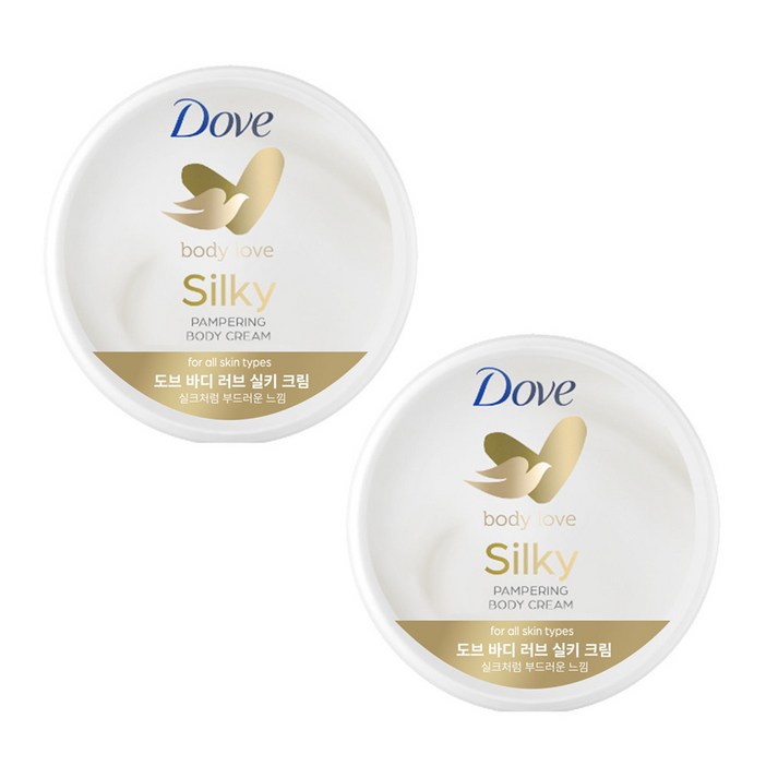 도브 바디 러브 실키 크림 300ml 2개
