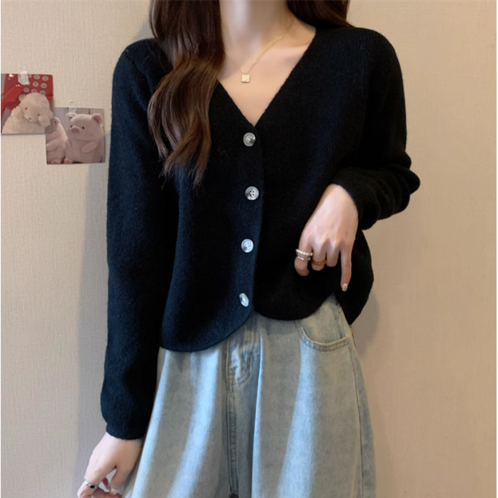 에스앤와이 소프트 데일리 베이직 슬림 브이넥 사무실 니트 가디건 에스앤와이 소프트 데일리 베이직 슬림 브이넥 사무실 니트 가디건