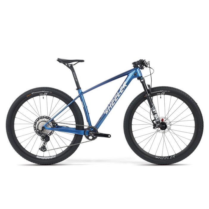 WHEELER 휠러 2025년 호크800A 29 XT 12단 폭스샥 카본MTB 자전거 블루 미조립, 블루