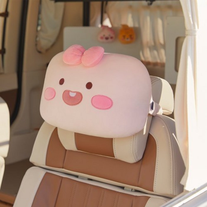 카카오프렌즈폭신한 차량용 목쿠션리틀어피치