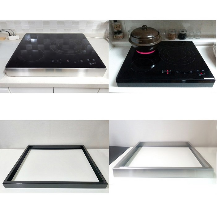 국산 수입 호환 인덕션 프레임 거치대  스탠드 케이스  2cm 3cm 4cm 5cm 7cm 외함 띄움 판넬 쿡탑