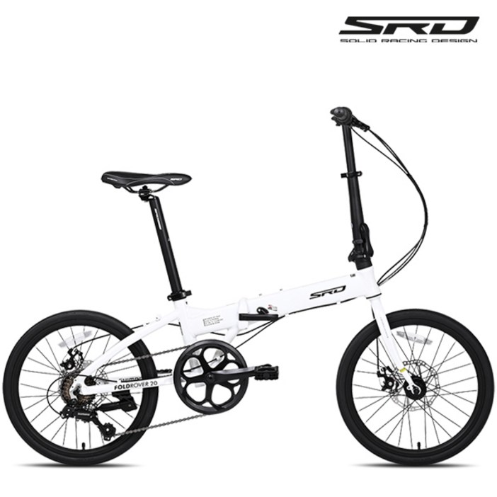 SRD 솔리드 레이싱 폴드로버20 시마노7단 알루미늄 미니벨로 접이식자전거, 1개, 148cm, 2.폴드로버 클래식 그레이쉬베이지 미조립