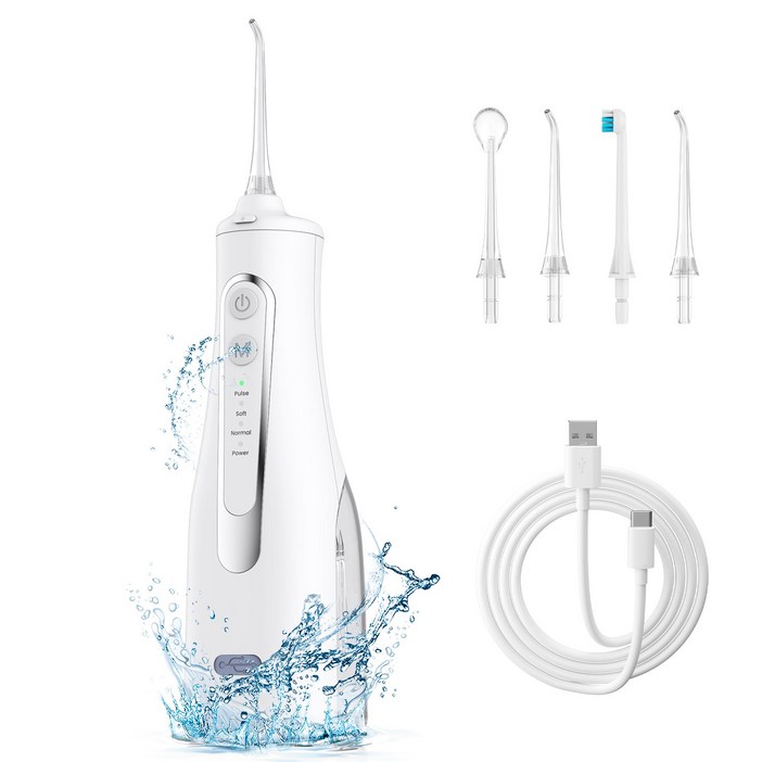 LKOUY 휴대용 구강세정기 초강력 파워 무선 IPX7방수 물치실