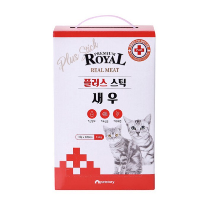 프리미엄 로얄 플러스 스틱 120p 6종 고양이간식 츄르, 1통, 10g