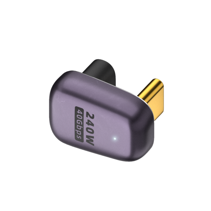 비잽 C타입 USB4 젠더 40G PD 240W 스팀덱 노트북 변환 연장, 1개, 21mm