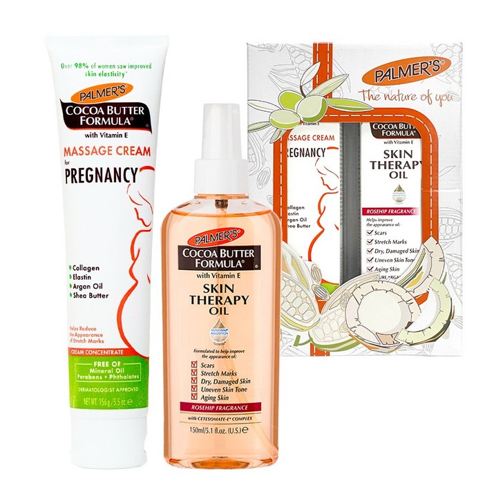 파머스 임산부 마사지 프레그넌시 크림 156g 스킨테라피 오일 150ml 선물세트, 3세트 파머스 임산부 마사지 프레그넌시 크림 156g 스킨테라피 오일 150ml 선물세트, 3세트