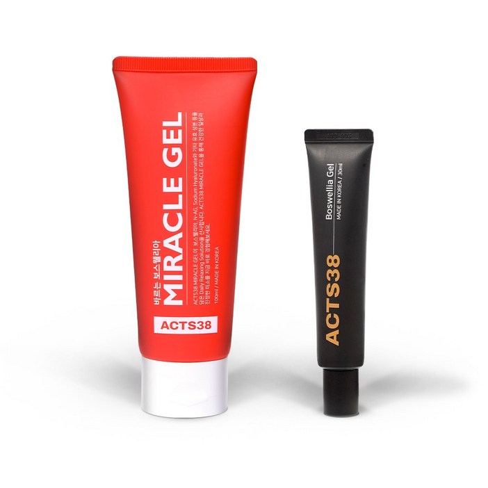 액츠38 ACTS38 바르는 보스웰리아 미라클겔 리커버리 크림 100ml30ml 세트, 1세트 액츠38 ACTS38 바르는 보스웰리아 미라클겔 리커버리 크림 100ml30ml 세트, 1세트